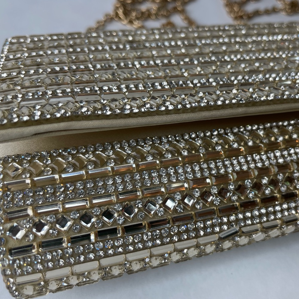Crystal embellished ALDO evening clutch